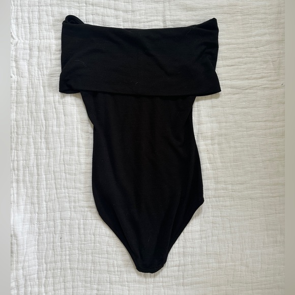 Aritzia Wilfred Free Off the Shoulder Black Bodysuit - Size S - Picture 7 of 9